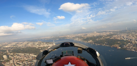 Türk Yıldızları kokpitte görüntülendi
