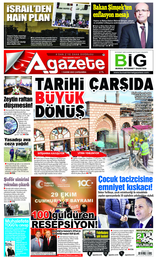 1 Kasım 2023 Çarşamba