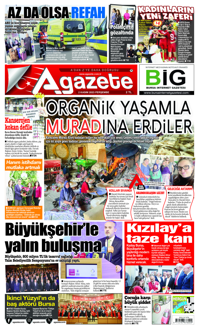 2 Kasım 2023 Perşembe