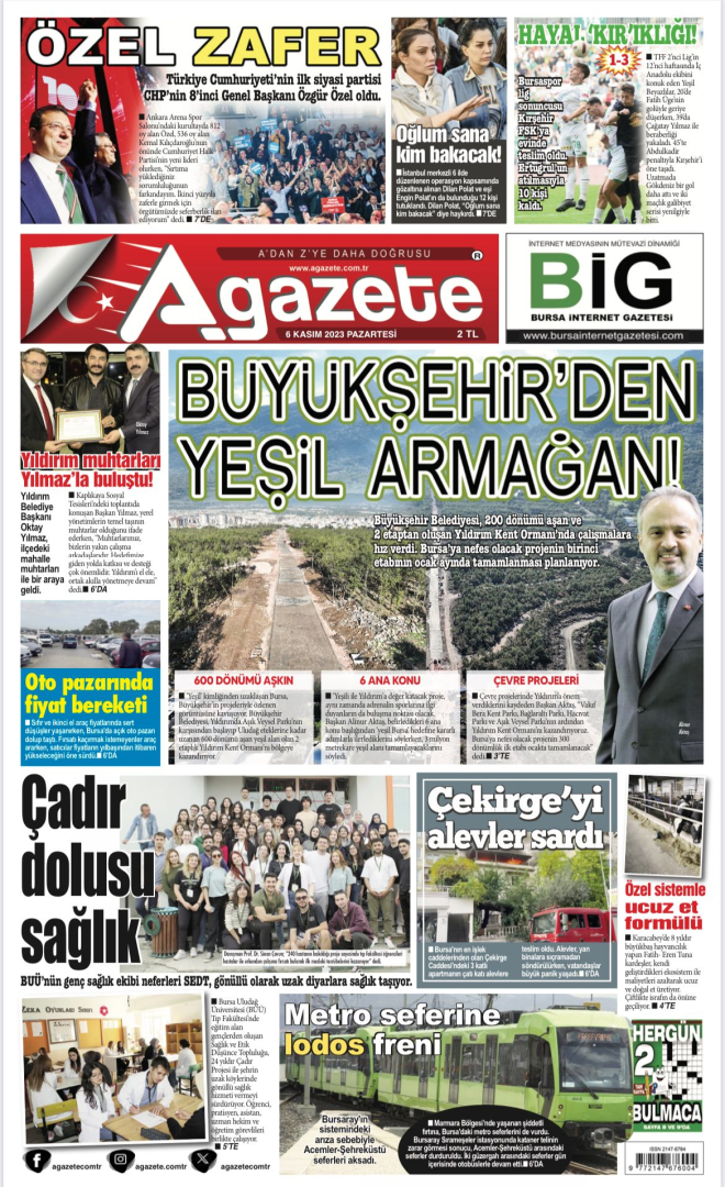 6 Kasım 2023 Pazartesi