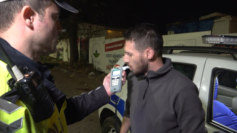 Alkollü sürücüden 'park edecektim' yalanı