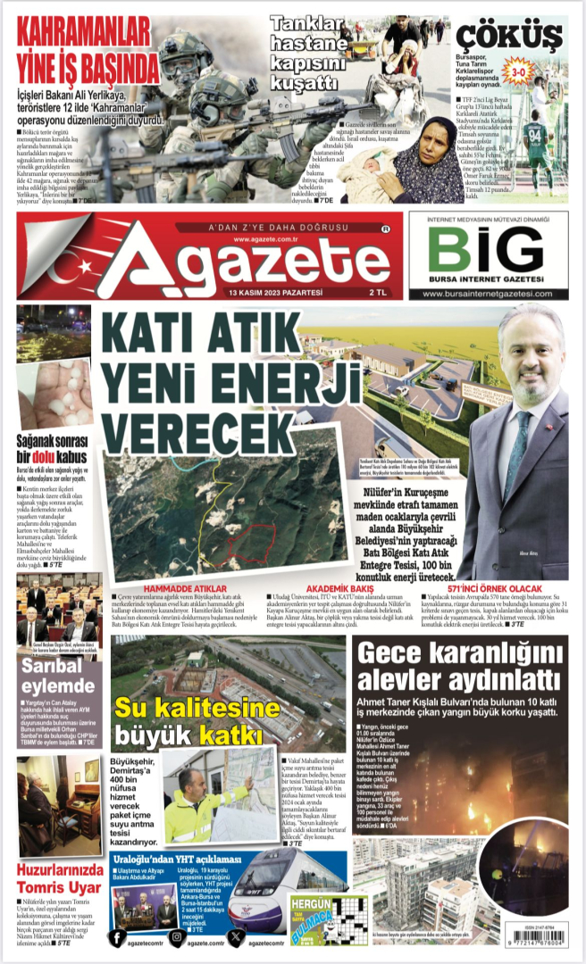 13 Kasım 2023 Pazartesi