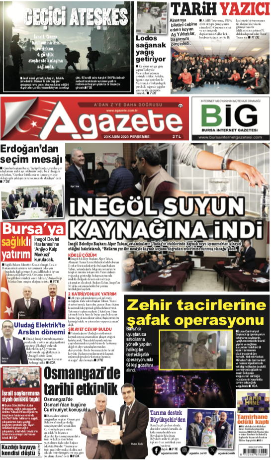 23 Kasım 2023 Perşembe