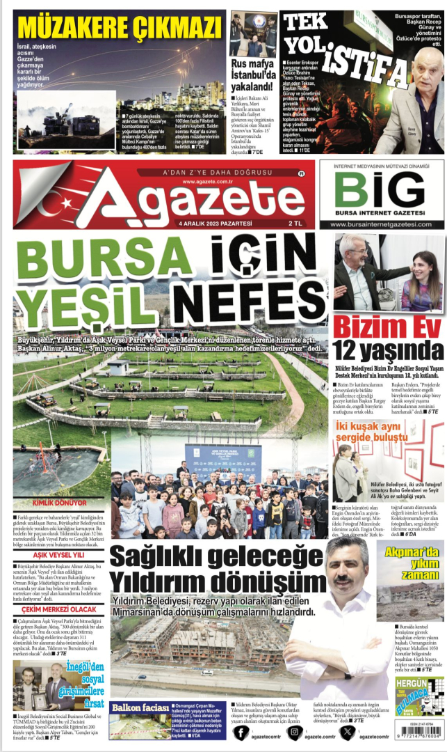 4 Aralık 2023 Pazartesi