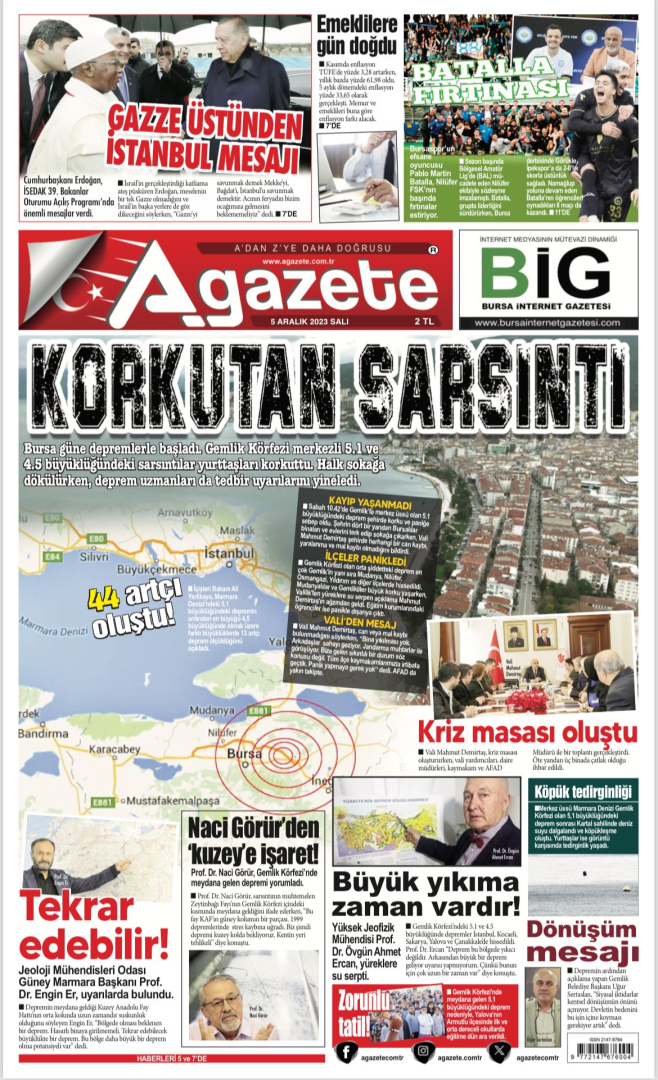 5 Aralık 2023 Salı