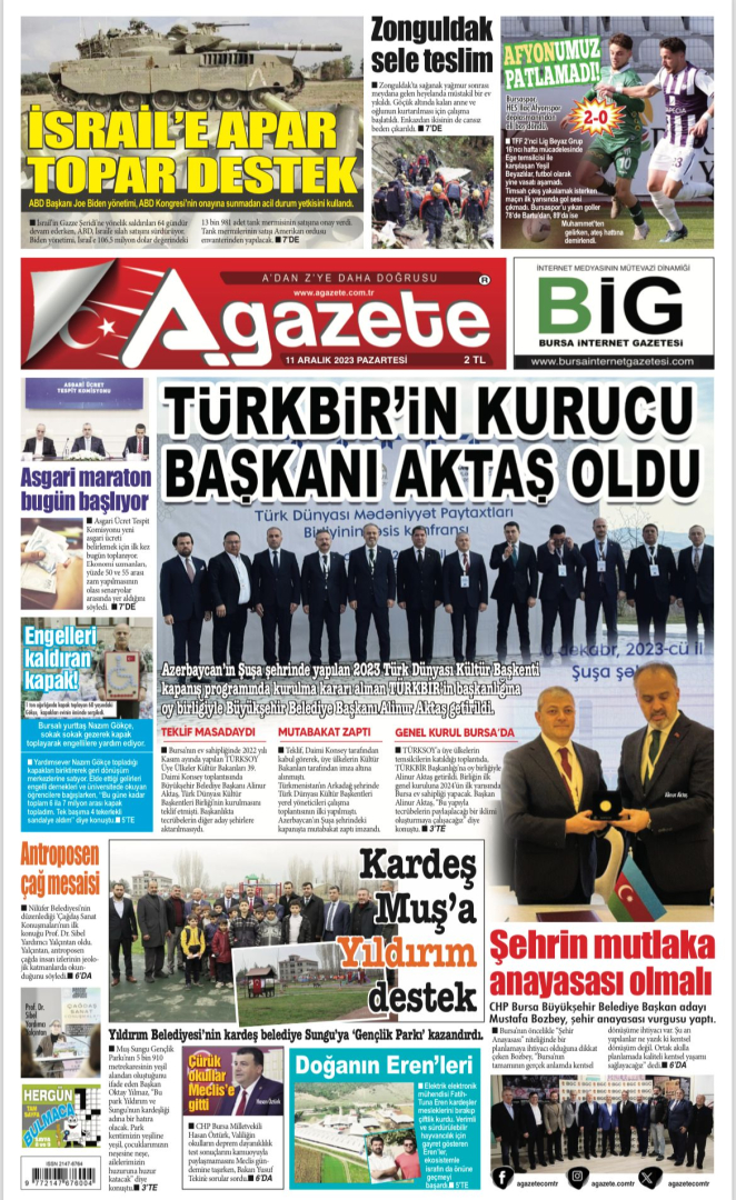 11 Aralık 2023 Pazartesi