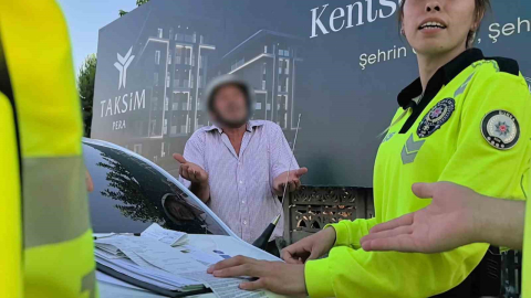 Alkollü sürücü polise yakalandı: "Sanki cinayet mi işledik 5 tane kağıt imzalattın"