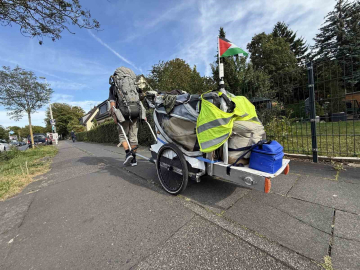 Norveç’ten Gazze’ye yürüyen Kim: "Herkes Filistin halkı için en azından bir şey yapmalı"