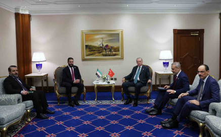 Cumhurbaşkanı Erdoğan, Suriye Cumhurbaşkanı Şara ile görüştü