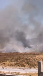 İnegöl’de anız yangını