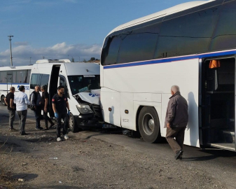 Gemlik’te zincirleme kaza: 9 işçi yaralandı