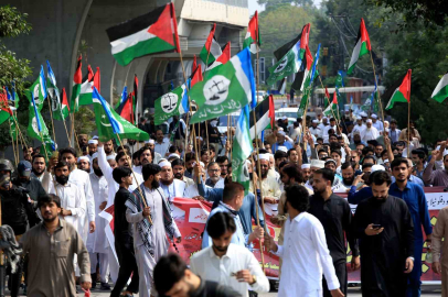 Pakistan’da İsrail’in Küresel Sumud Filosu’na müdahalesi protesto edildi