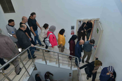 Büyükşehir Belediyesi’nde gerçeği aratmayan tatbikat