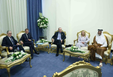 Cumhurbaşkanı Erdoğan’dan Fransa, İngiltere, İtalya ve Katar liderleriyle toplantı