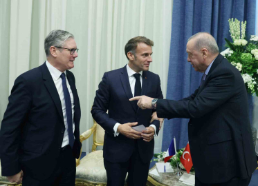 Cumhurbaşkanı Erdoğan, Fransa Cumhurbaşkanı Macron ile görüştü