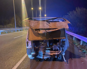 Bursa’da kamyonet hafif ticari araca çarptı: 1 ölü, 4 yaralı