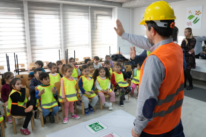 Osmangazi kreşlerinde miniklere iş güvenliği eğitimi