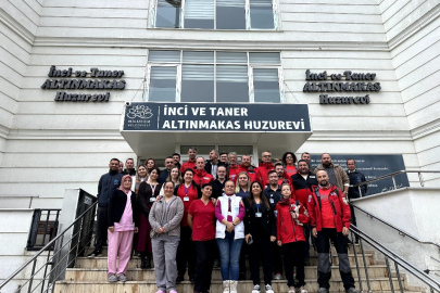 Nilüfer’de huzurevi sakinlerine afet tatbikatı