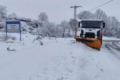 İnegöl’de Kar Mesaisi Başladı