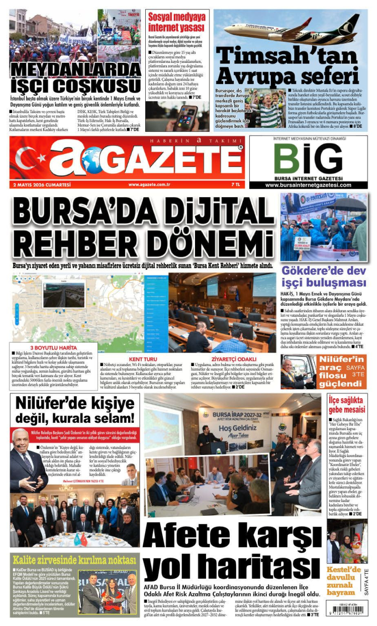 2 MAYIS 2026 CUMARTESİ