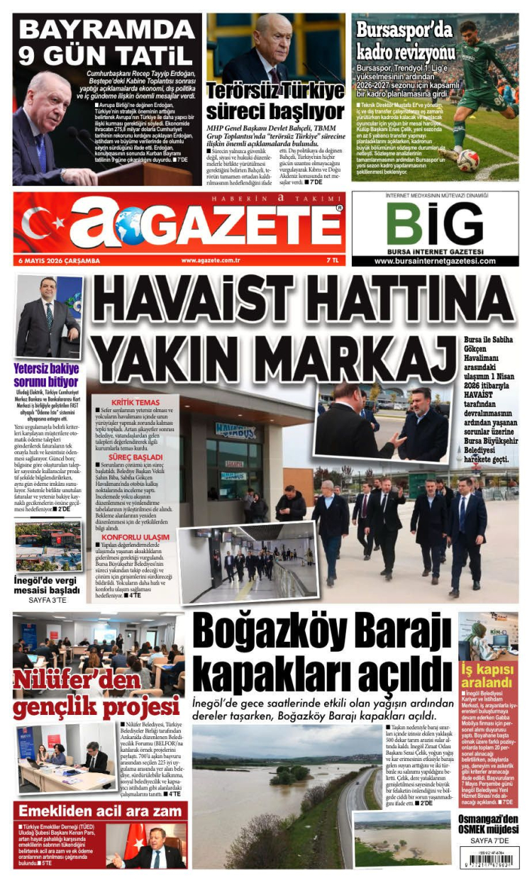 6 MAYIS ÇARŞAMBA