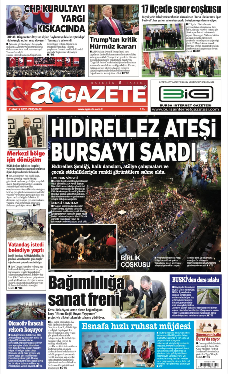 7 MAYIS PERŞEMBE