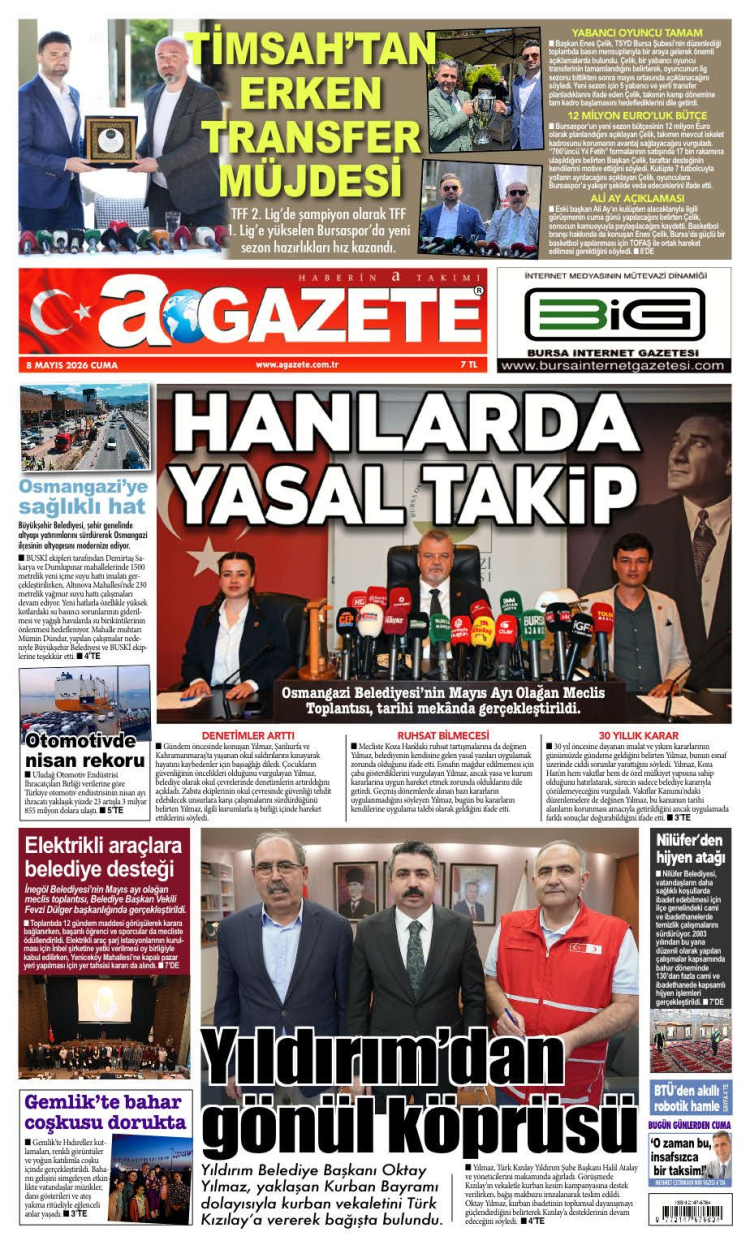 8 MAYIS 2026 CUMA