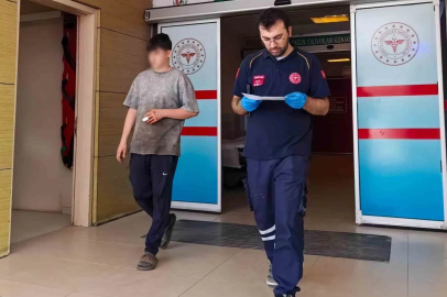 16 yaşındaki gencin parmağı koptu
