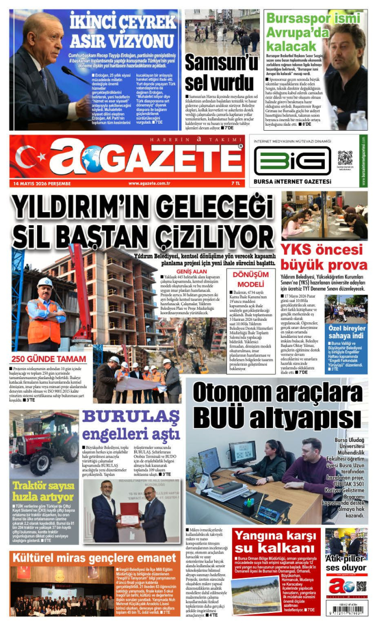 14 MAYIS 2026 PERŞEMBE