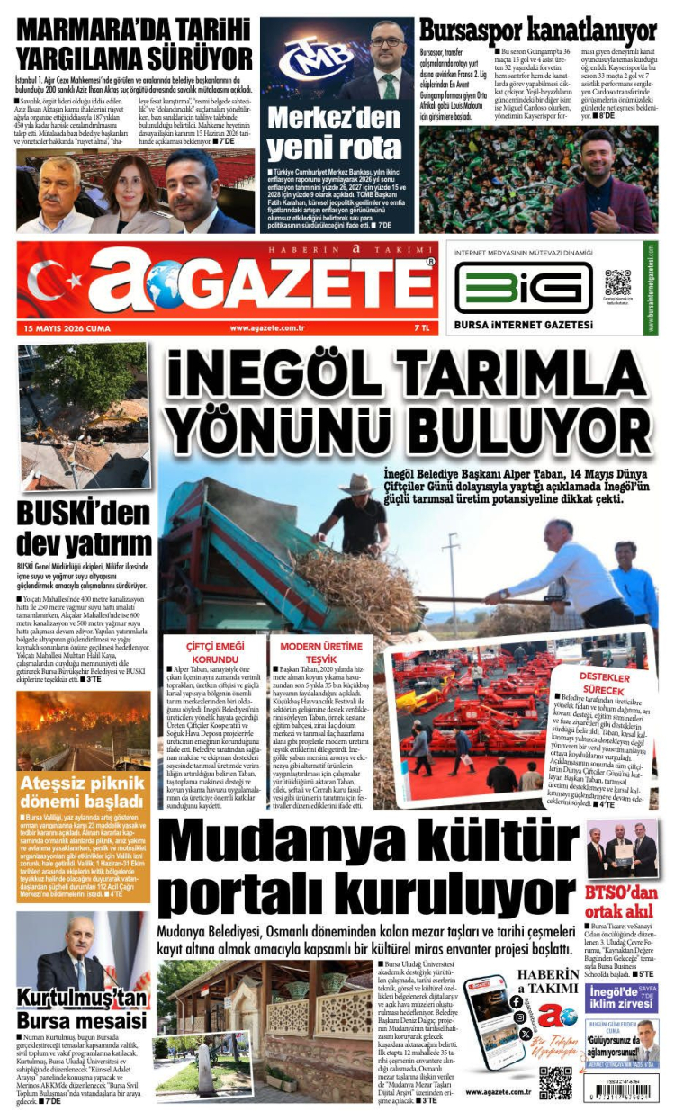 15 MAYIS 2026 CUMA