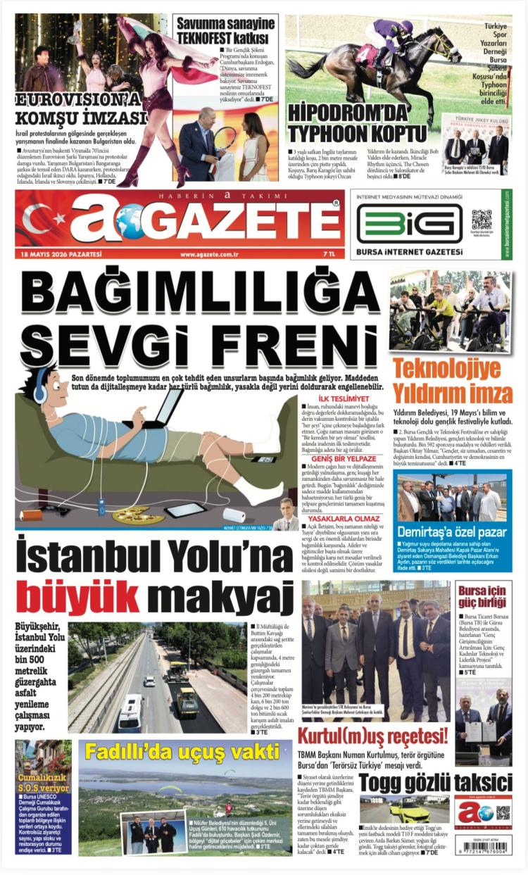 18 MAYIS 2026 PAZARTESİ