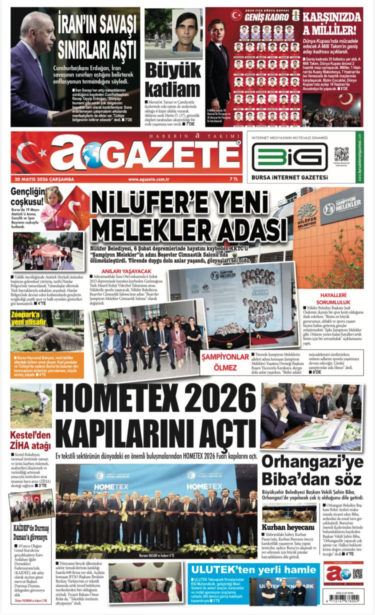 20 MAYIS 2026 ÇARŞAMBA