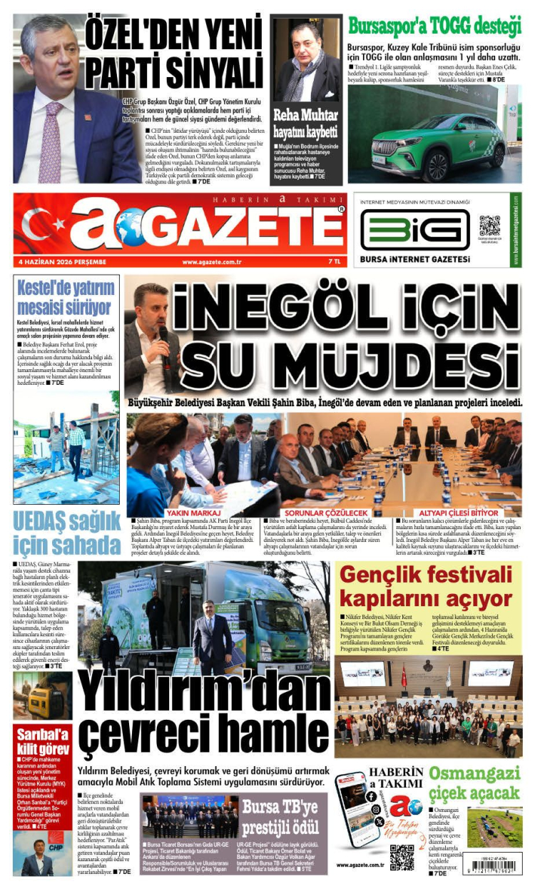 04 HAZİRAN 2026 PERŞEMBE