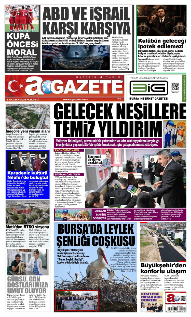 07 HAZİRAN 2026 PAZARTESİ