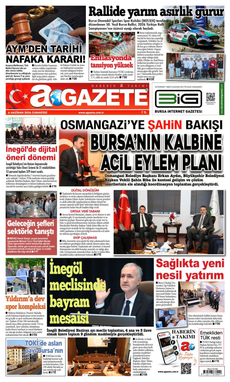 06 HAZİRAN 2026 CUMARTESİ