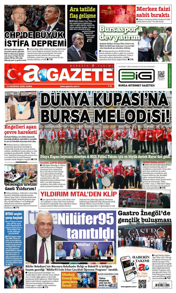 12 HAZİRAN 2026 CUMA