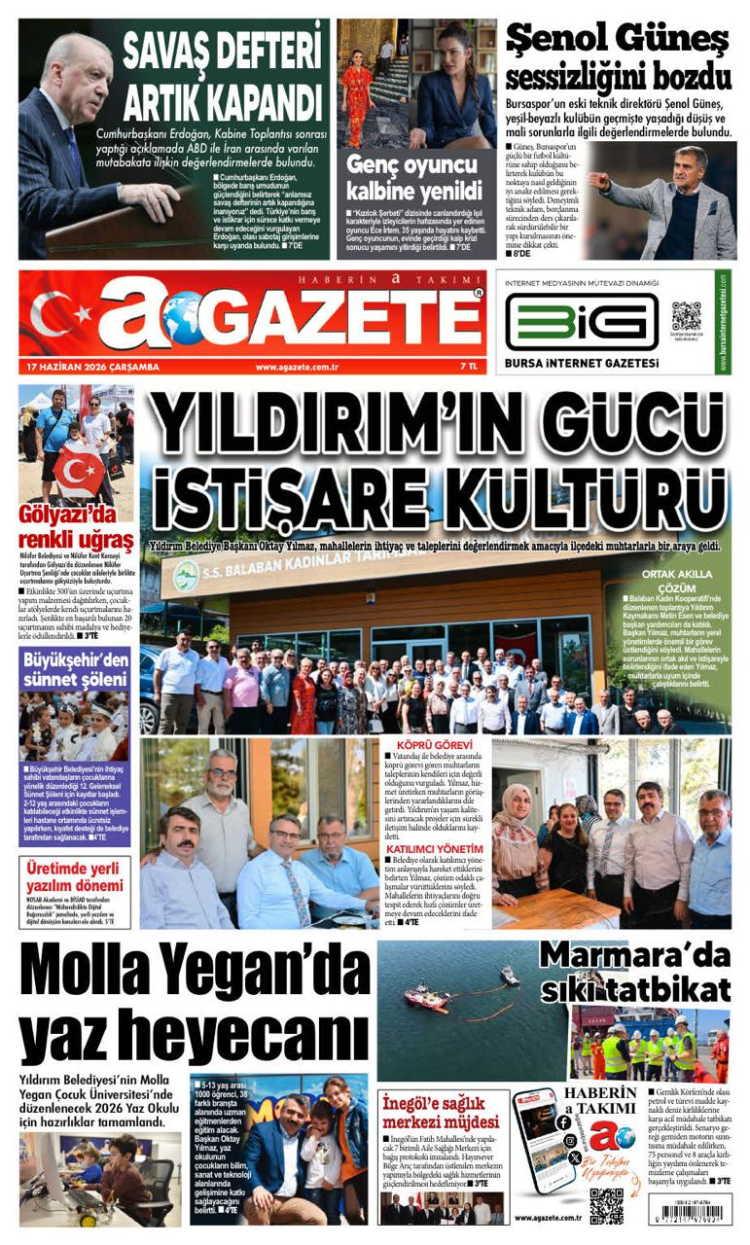 17 HAZİRAN 2026 ÇARŞAMBA