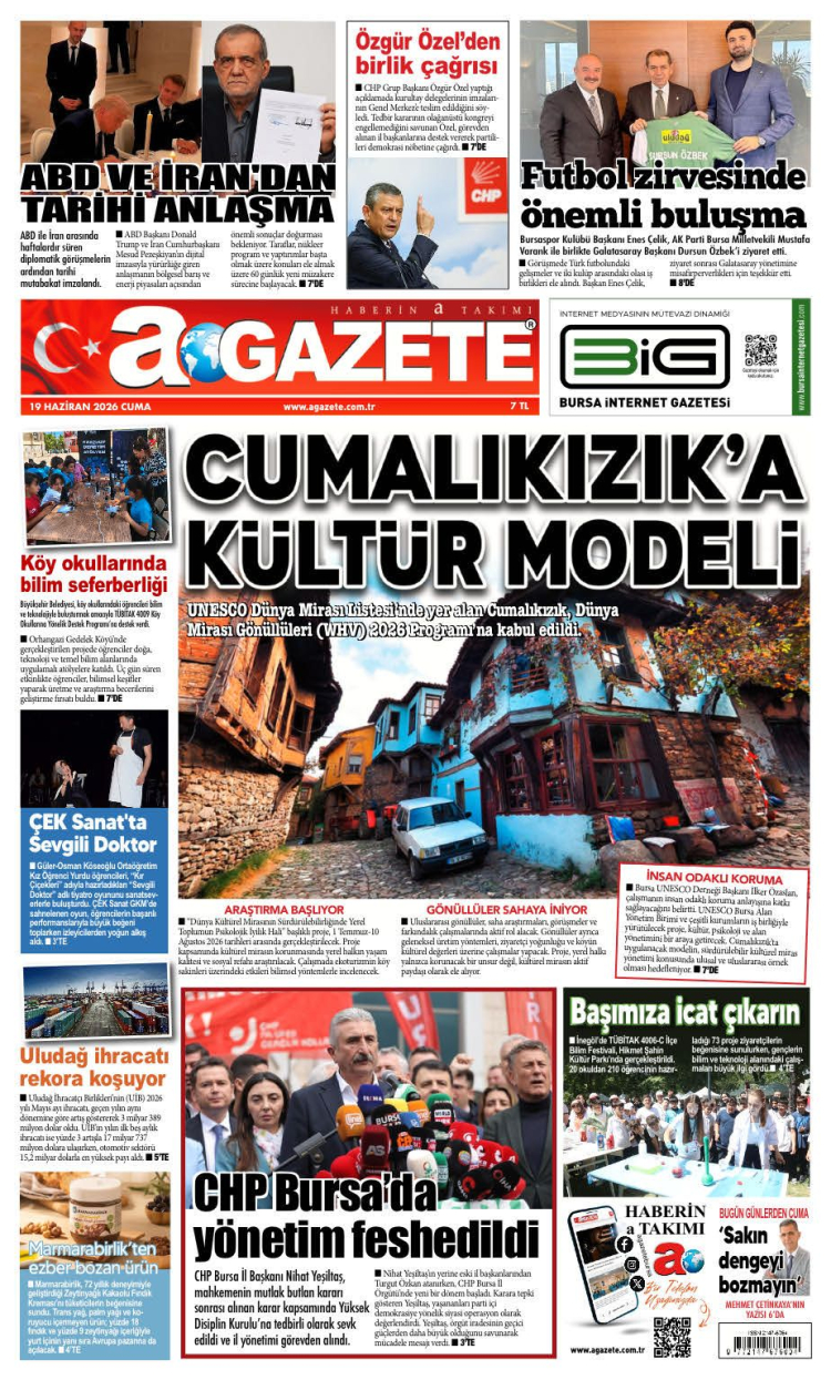 19 HAZİRAN 2026 CUMA